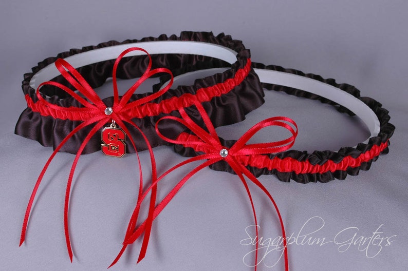 North Carolina State University Wolfpack Wedding Garter Set