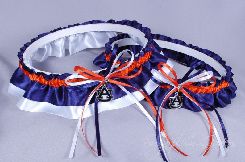 Auburn University Tigers Wedding Garter Set