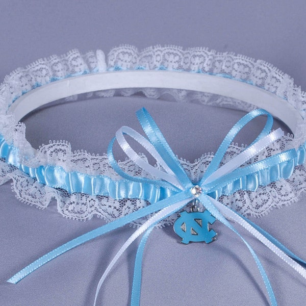 University of North Carolina Tar Heels Lace Wedding Garter