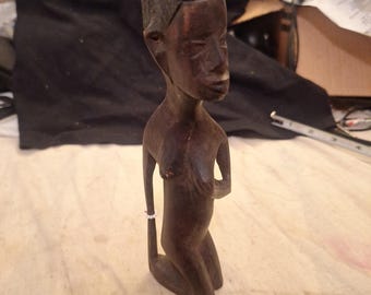 African Statue Bambara Tribe Female Statue Kenya 8 In.