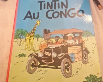 Tintín en el Congo Copyright renovado 1974 Versión en francés