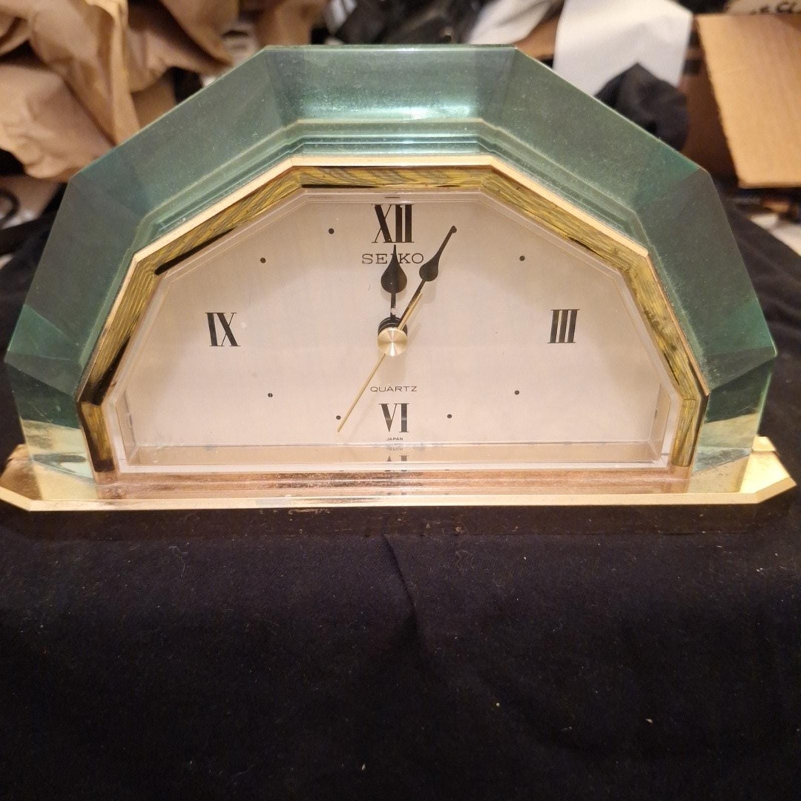Seiko Vintage Table Clock - Etsy
