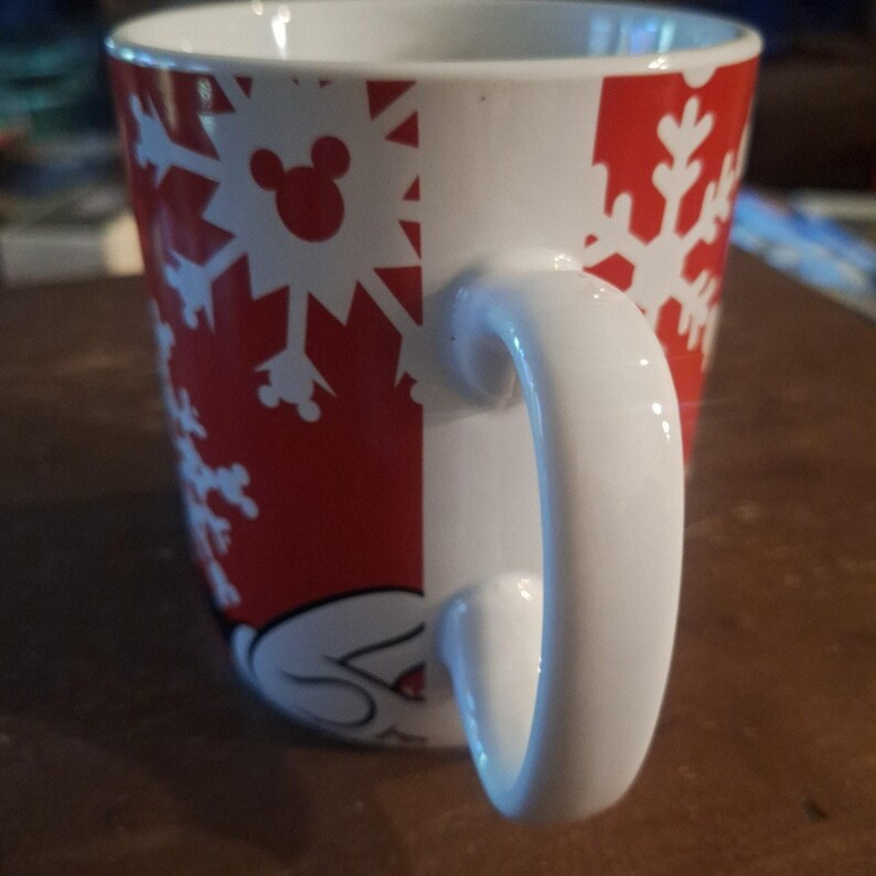 Disney Minnie Mouse Mug Holiday Coffee Mug Galerie Ceramic XL Christmas EUC image 2