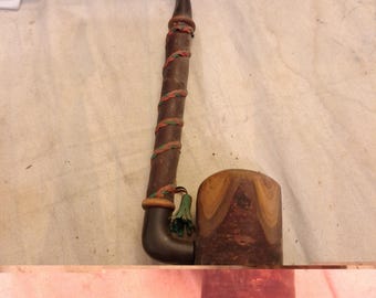 Ropp Stand Easy Sitting Cherry Wood Pipe 9.5 Inch Churchwarden
