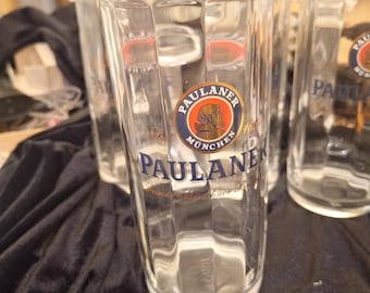 Juego de 4 jarras de cerveza SaHm Paulaner Exclusive Maximilian (0,5 l)