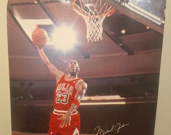 マイケル ジョーダン ポスター ビンテージ シカゴ ブルズ