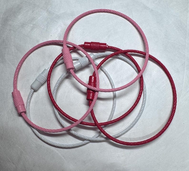 Stainless Steel Wire Twist Lock Ring Sets for Floss Bobbins - More ...