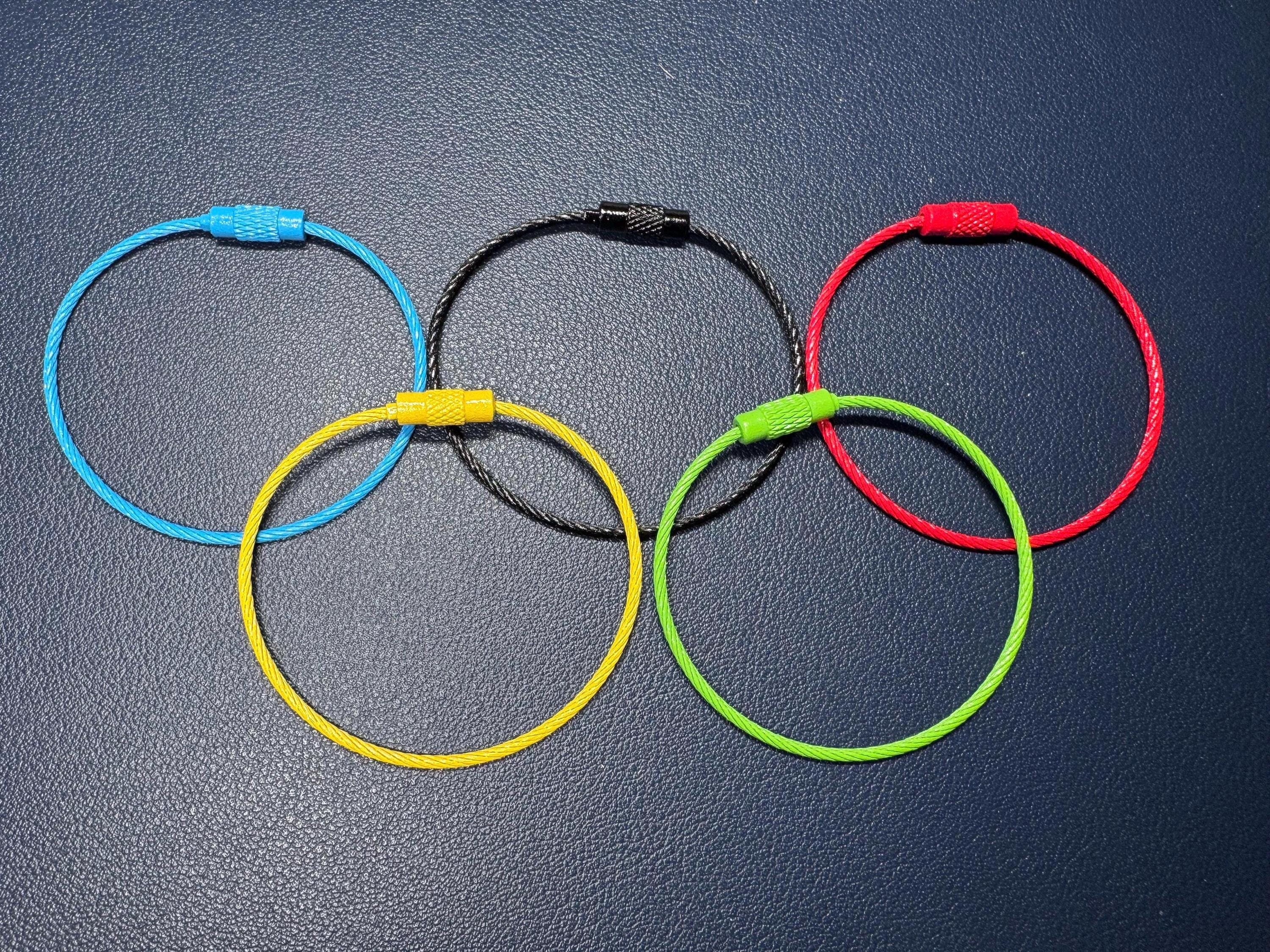 Stainless Steel Wire Twist Lock Ring Sets for Floss Bobbins - More ...