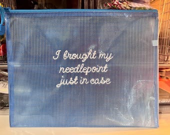 Bolsa para proyectos de bordado - Grande - ¡Me traje mi máquina de bordado por si acaso!