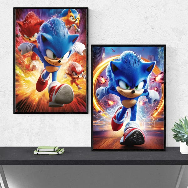 Sonic the Hedgehog 3 Poster - Etsy UK