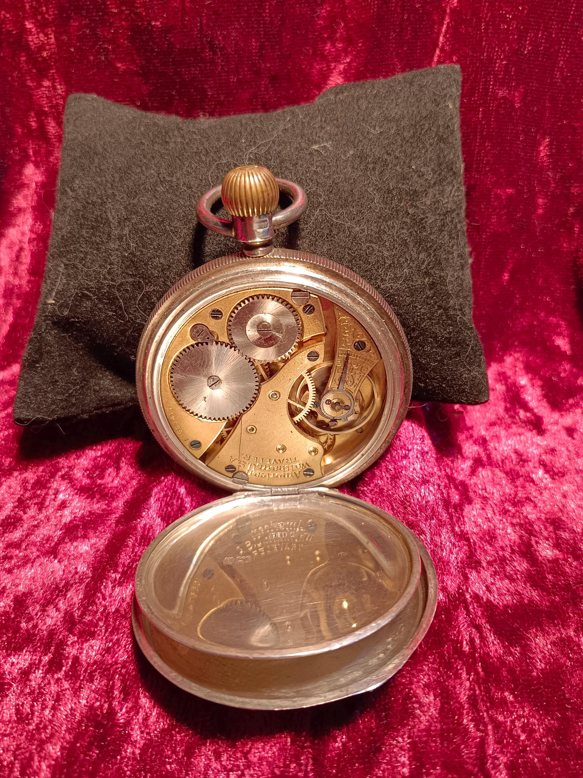 WALTHAM ウォルサム 懐中時計 3点＋チェーン2点セット｜手巻き｜稼働 