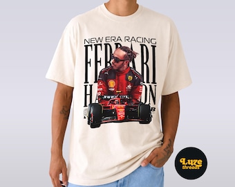 Lewis Hamilton Ferrari F1 Comfort Colors Shirt, Vintage Formula 1 Graphic Tee, Formula One Racing Fan Gift
