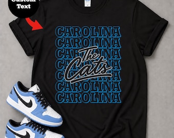 Carolina Football Shirt, Personalized Vintage Tee, Custom Game Day Gift For Carolina Football Fans