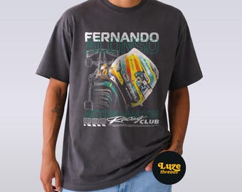 Fernando Alonso F1 Aston Martin Formula 1 Racing Shirt
