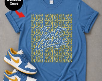Los Angeles Football Shirt, Personalized Vintage Tee, Custom Game Day Gift For Los Angeles Football Fans, Sunday Football T-shirt