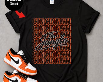 Cincinnati Football Shirt, Personalized Vintage Tee, Custom Game Day Gift For Cincinnati Football Fans, Sunday Football