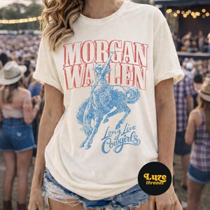 Vintage Morgan Wallen Long Live Cowgirls Shirt, Morgan Wallen Country Music Tee, Morgan Wallen Merch T-Shirt, Morgan Wallen Fan Gift afbeelding 2