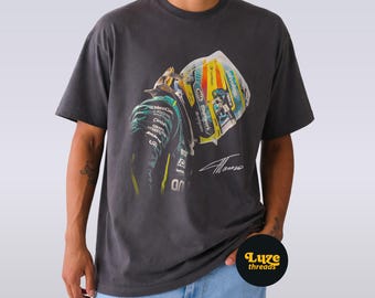 Fernando Alonso Helmet F1 Aston Martin Racing Shirt
