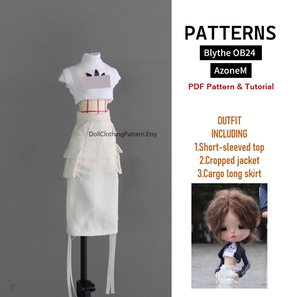 ブライスの縫製パターン - Etsy 日本