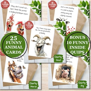 25 cartes d'animaux de basse-cour drôles et originales à télécharger toutes les occasions