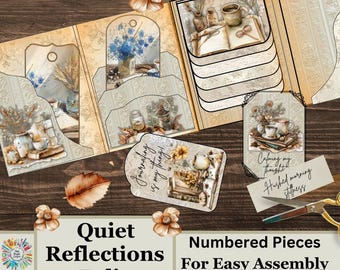 Digital Download, Quiet Reflections In Journaling Folio Cozy Writing