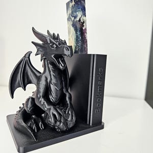 Dragon Book Bookmark Holder & Organizer - Multiple Colors - BNC3D - Book Lover Gift - Ideal for Bookshelf Decor durable 3d-printed material