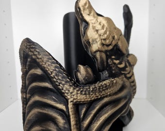 Majestic Dragon Paper Towel Holder: Fantasy Kitchen Decor, 3D Printed