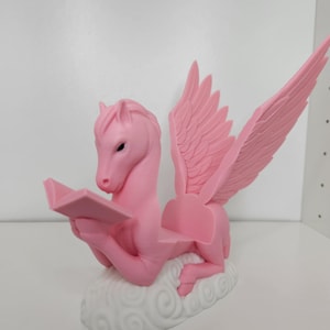 Pegasus Book Display: Mythical Winged Horse Reading Stand