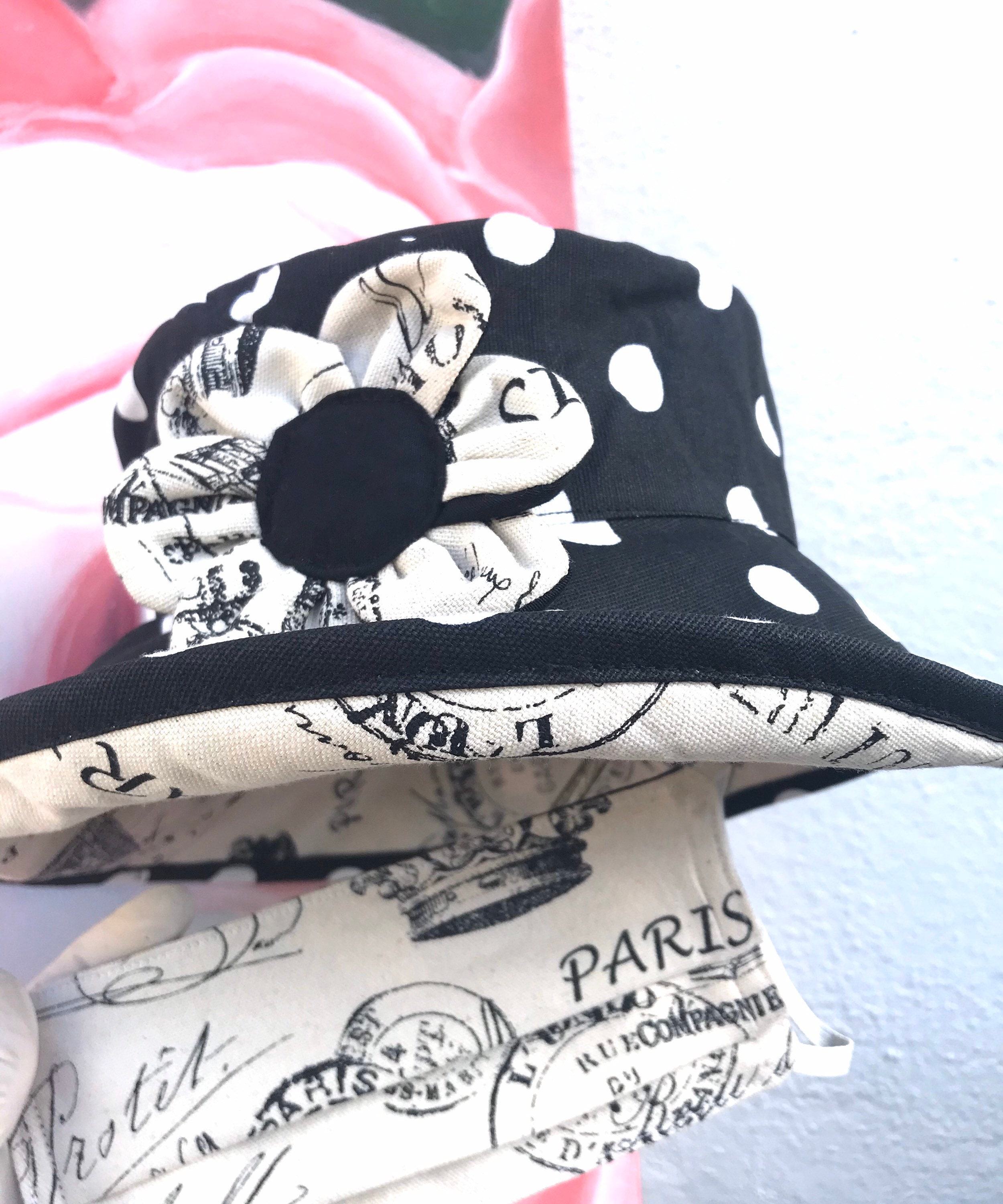 Floppy Sun Hat For Women W Matching Face Mask Hat Mask Set Etsy