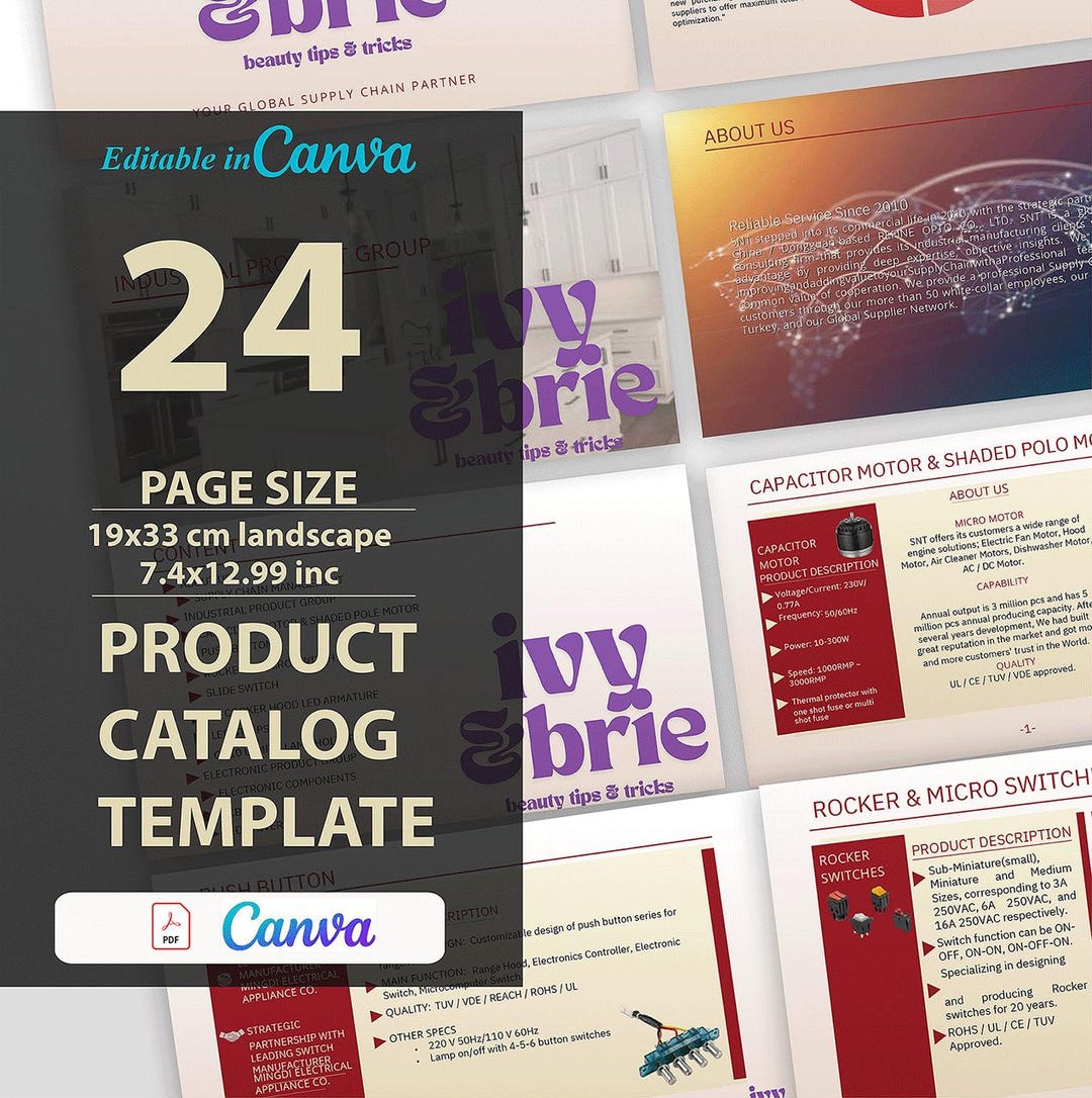 Customizable Product Catalog Design,elegant and Modern Product Catalog