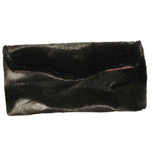 Black Elegance Faux Fur Clutch