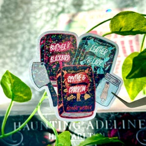 Dark Romance Reader Sticker, BookTok Reads, Butcher and Blackbird, Scythe and Sparrow Sticker, Unique Kindle Sticker, Gift for Smut Reader