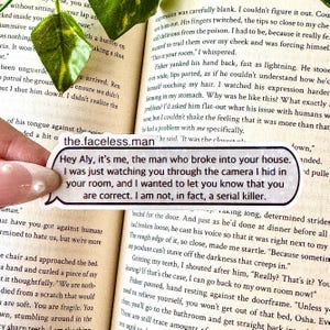 Sticker Josh, livre livre, Sticker lecture drôle, stickers pour amateurs de lecture, cadeau pour les lecteurs, citations lumières éteintes, livre d'amour sombre