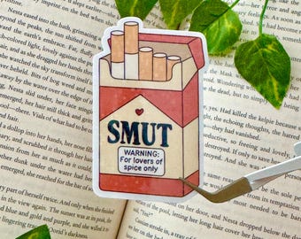 Smut Book Addiction Sticker, Funny Bookish Sticker for Smut Readers, Gift for Book Lovers, Romance Reader Gift