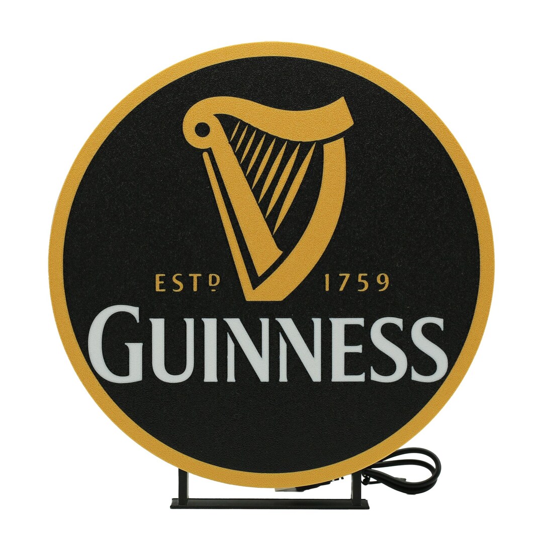 Guinness Beer Light Box – 3D Printed Bar Decor Lamp – Beer Lover Gift ...