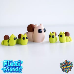 FlexiFriend Snail: Articulating 3D Printed Fidget Toy