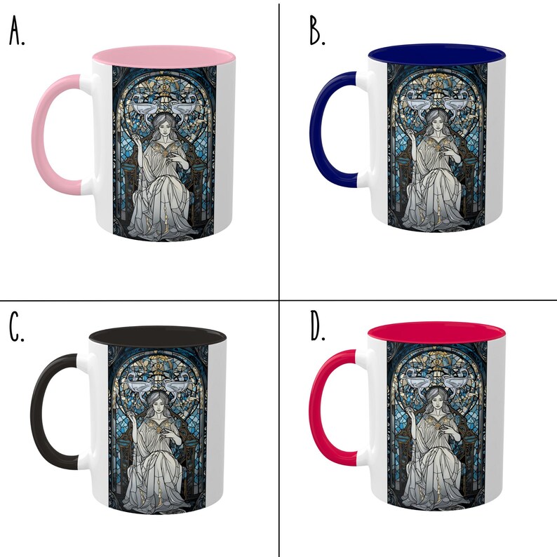 The High Priestess Tarot Card Mug 11oz – Tarot Card Design for Intuition & Mystery | Gothic Occult Gift for Witches and Tarot Lover