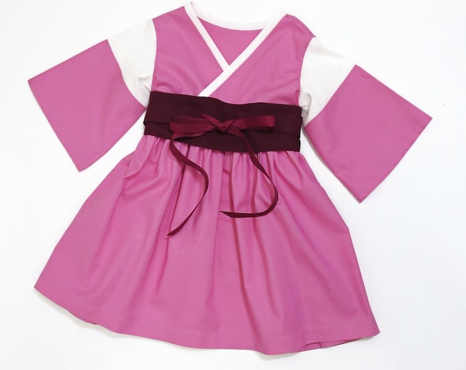 Adorable Little Girl Toddler Dress Inspired by Spirited Away Character Sen,  6 mos to 14 yrs