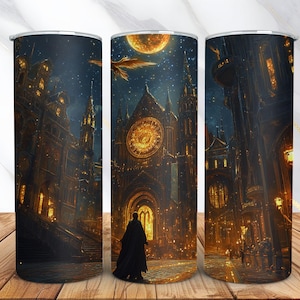 Magic World Tumbler Wrap - 20 oz Tumbler Wrap PNG - Zauberer Tumbler Design - Zauberschule png - Magic Tumbler wrap - Digital Download