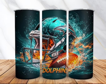 Dolphin Football tumbler wrap football sports team png sports png sublimation design gift for men gift for boys Digital Download