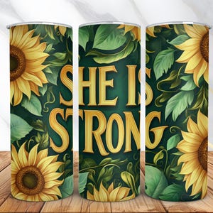 Sunflower Tumbler Wrap, 20oz Christian Tumbler Wrap, Skinny Tumbler Design, Bible Verse Sublimation Designs, Digital Download