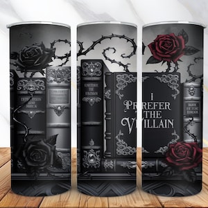Floral Book Lover Tumbler Wrap PNG -20oz Skinny Tumbler Sublimation Bookish Floral Design -Digital Download