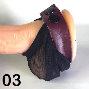 Ball holder No.03 made of soft mesh, jewel bag for men, ball holder for men, ball bag for everyday use or fetish