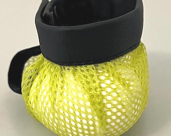 Soporte de malla para testículos – Bolsa para joyas para hombres | Cómodo soporte para testículos y escroto | Material ligeramente más firme en verde claro n.° 17