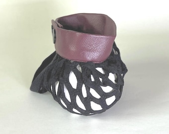 Soporte de malla para testículos - Bolsa para joyas para hombres | Soporte cómodo para testículos y escroto | Tejido grueso, negro, n.° 02