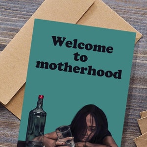 Bienvenue à la maternité, carte drôle de grossesse pour bébé nouveau parent
