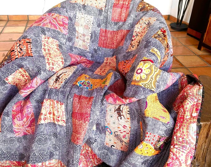 Quilt 68x86 Aboriginal Australian Ethnic Patchwork Quilt Etsy