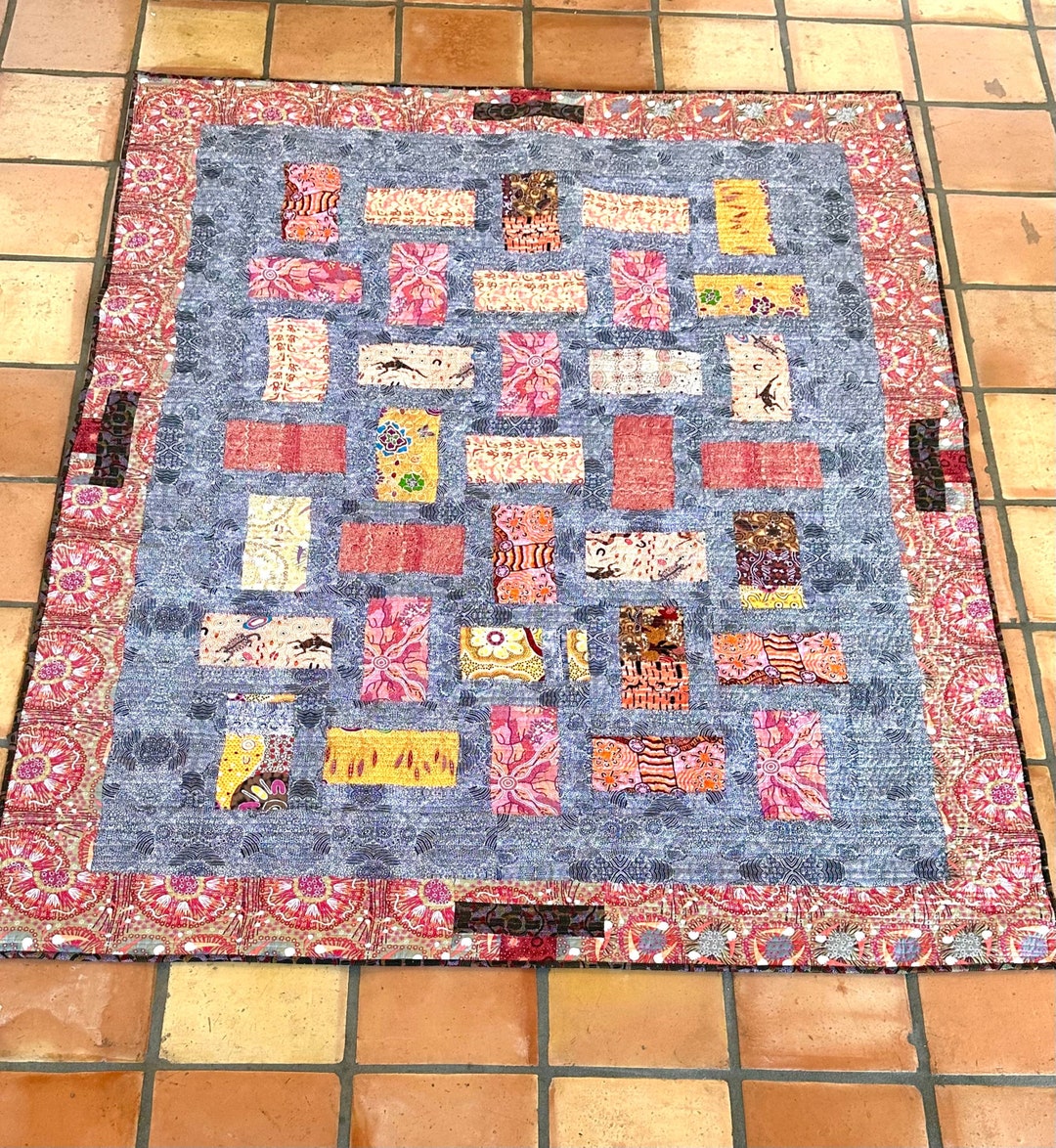 Quilt 68x86 Aboriginal Australian Ethnic Patchwork Quilt Etsy