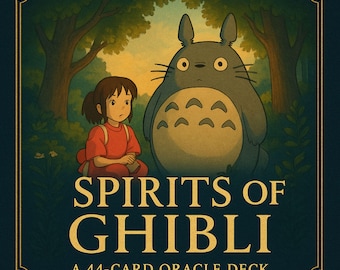 Ghibli Oracle Cards: Watercolor Anime Deck With Guidebook (Digital Download)