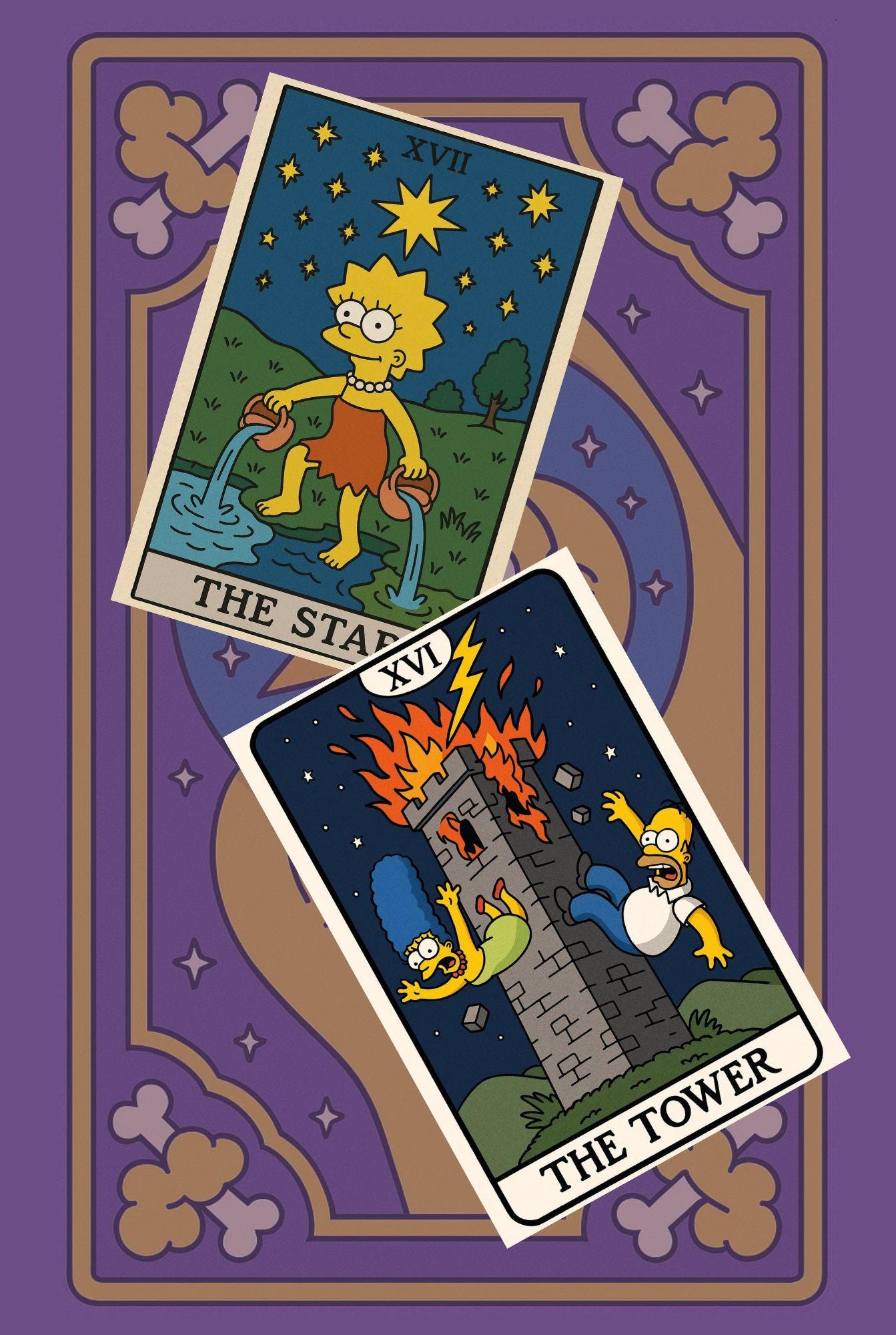 The Simpsons Tarot Card Set: 78 PNG Designs (digital Download) - Etsy